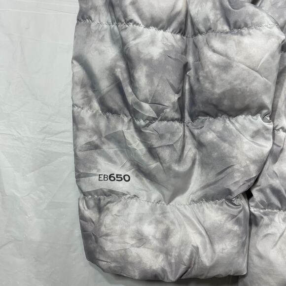 Eddie Bauer EB650 Down Puffer Jacket Women’s 2XL Gray Hooded Full Zip - Picture 6 of 10